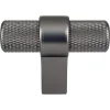 Hot Radial Reign Knob in Slate Knobs|Black & Dark Hardware