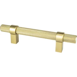 Radial Reign Pull in Modern Brushed Gold Brass & Gold|Cabinet Pulls