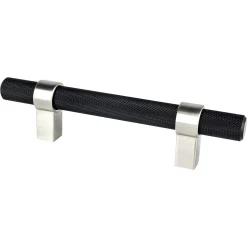 New Radial Reign Pull in Matte Black and Brushed Nickel Cabinet Pulls|Brushed Nickel Hardware