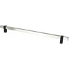 Hot Rivet Rebel Appliance Pull in Brushed Nickel and Matte Black Brushed Nickel Hardware|Mixed Finish Hardware