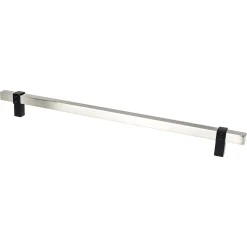 Hot Rivet Rebel Appliance Pull in Brushed Nickel and Matte Black Brushed Nickel Hardware|Mixed Finish Hardware