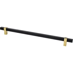 Clearance Rivet Rebel Appliance Pull in Matte Black and Modern Brushed Gold Brass & Gold|Black & Dark Hardware
