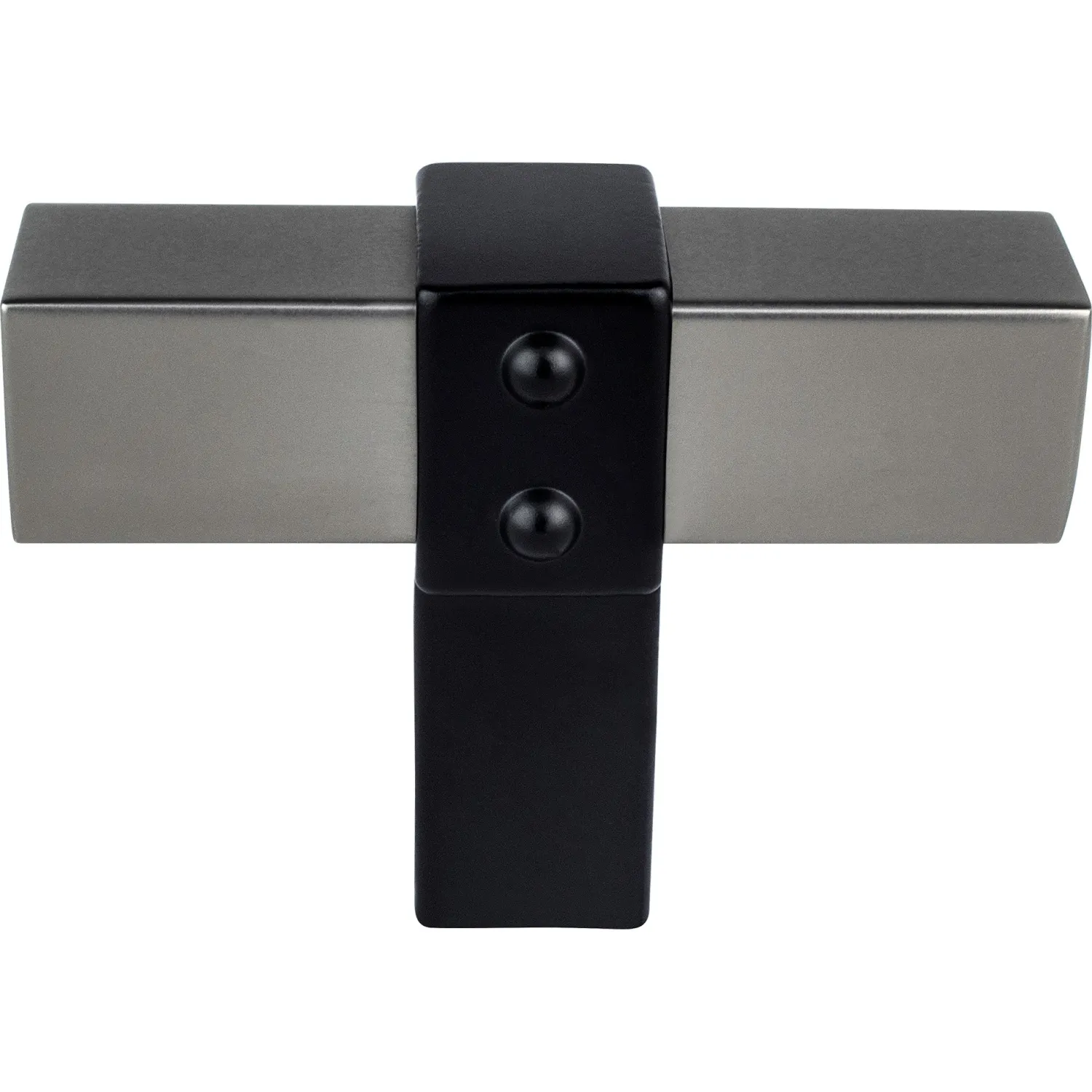 Online Rivet Rebel Knob in Slate and Matte Black Knobs|Black & Dark Hardware
