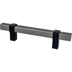 Rivet Rebel Pull in Slate and Matte Black Cabinet Pulls|Black & Dark Hardware