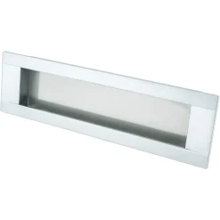 Outlet Seize Recess Pull in Dull Chrome Cabinet Pulls|Chrome Hardware