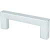 Clearance Square Pull in Dull Chrome - Square Cabinet Pulls|Chrome Hardware