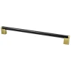 Studio Remix Appliance Pull in Matte Black and Modern Brushed Gold Brass & Gold|Black & Dark Hardware