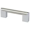 Hot Studio Remix Pull in Brushed Nickel and Polished Chrome Cabinet Pulls|Brushed Nickel Hardware