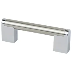 Hot Studio Remix Pull in Brushed Nickel and Polished Chrome Cabinet Pulls|Brushed Nickel Hardware
