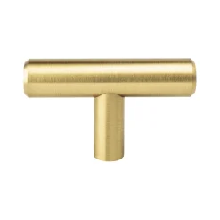 Outlet Tempo Knob in Modern Brushed Gold Brass & Gold|Knobs