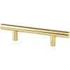 Hot Tempo Pull in Modern Brushed Gold Brass & Gold|Cabinet Pulls