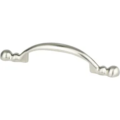 Traditional Advantage Four Pull in Brushed Nickel - Round Cabinet Pulls|Brushed Nickel Hardware