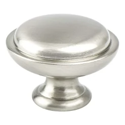 New Traditional Advantage One Knob in Brushed Nickel Knobs|Brushed Nickel Hardware