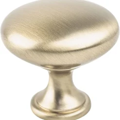 Discount Traditional Advantage One Knob in Champagne - Round Brass & Gold|Knobs