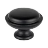 Clearance Traditional Advantage One Knob in Matte Black Knobs|Black & Dark Hardware