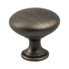 Outlet Traditional Advantage One Knob in Verona Bronze - Round Knobs|Cabinet Knobs