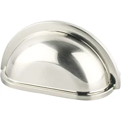 Sale Traditional Advantage Three Cup Pull in Brushed Nickel Brushed Nickel Hardware