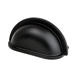 Traditional Advantage Three Cup Pull in Matte Black Black & Dark Hardware