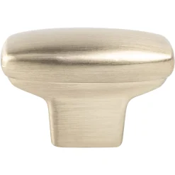 Transitional Advantage One Knob in Champagne - Round Brass & Gold|Knobs