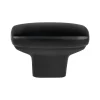 Outlet Transitional Advantage One Knob in Matte Black - Round Knobs|Black & Dark Hardware