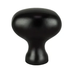 New Transitional Advantage Three Knob in Matte Black Knobs|Black & Dark Hardware