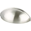 New Transitional Advantage Three Cup Pull in Brushed Nickel Brushed Nickel Hardware