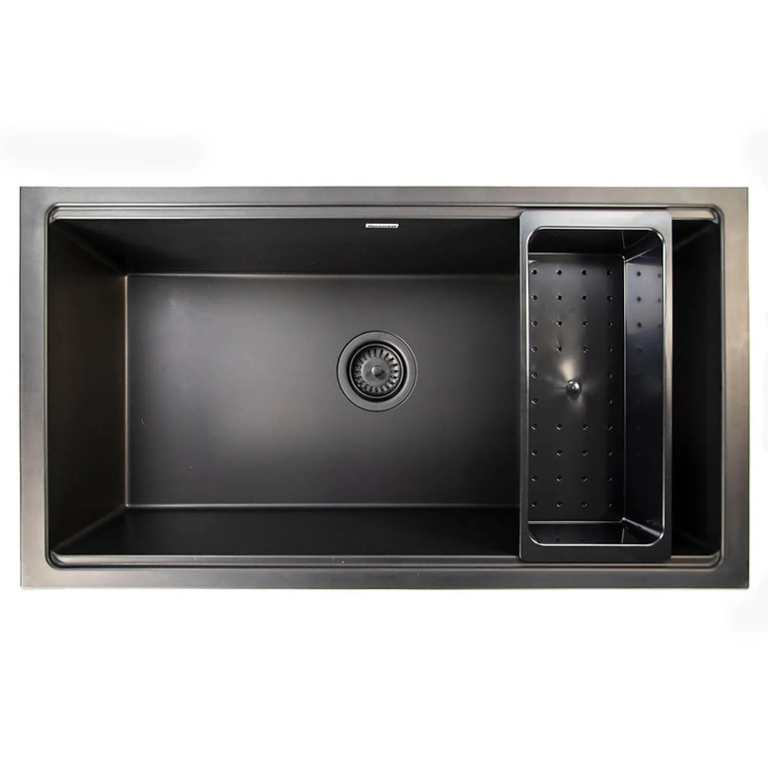 Hot 34" Black Composite Single Bowl Kitchen Workstation Sink Workstation Sinks|Single Bowl Sinks