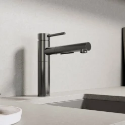 Online Alta II Low Arc Pull-Out Dual-Spray Kitchen Faucet Single Hole