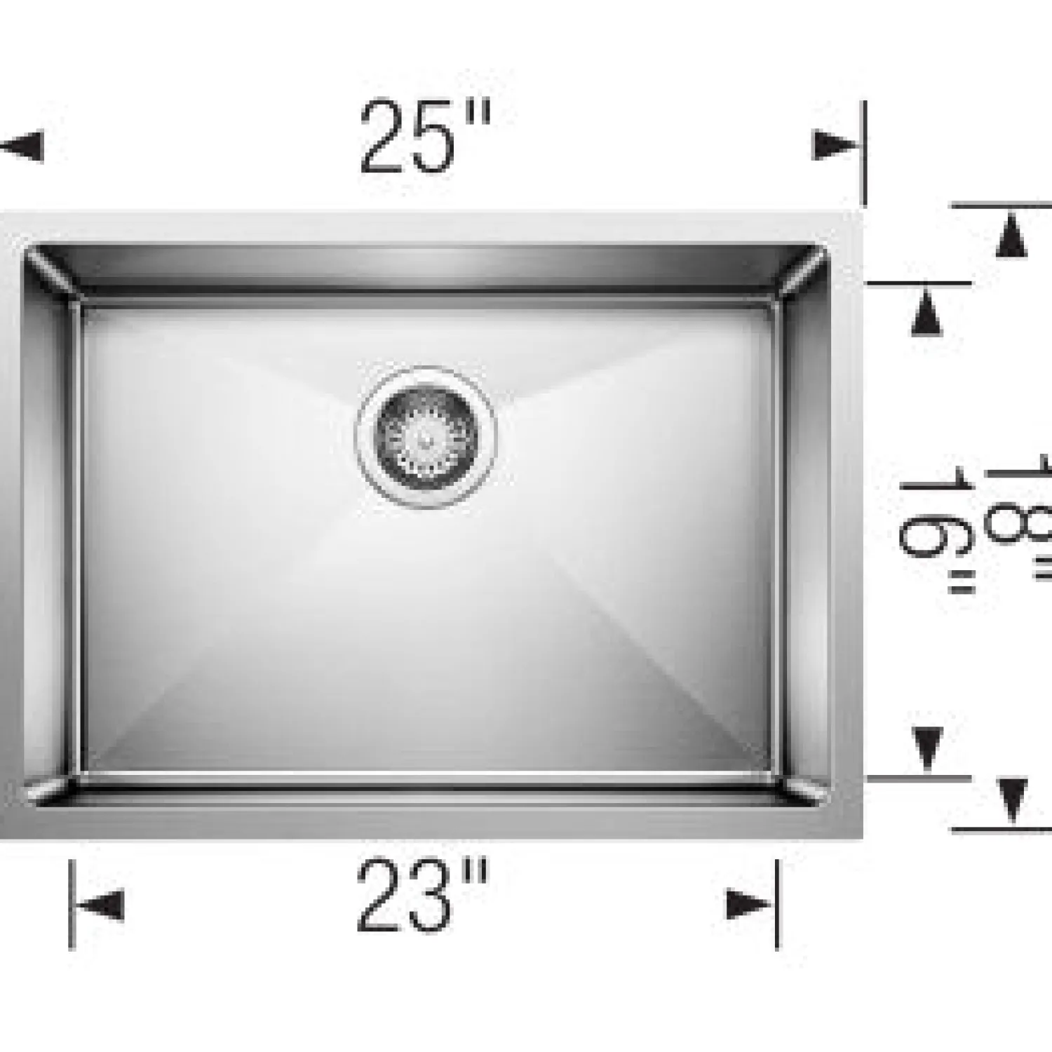 Online Cuvee R15 25" Undermount Stainless Single Bowl Kitchen Sink Stainless Steel Sinks|Single Bowl Sinks