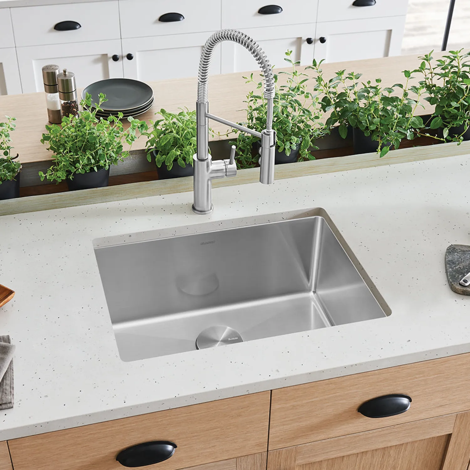 Online Cuvee R15 25" Undermount Stainless Single Bowl Kitchen Sink Stainless Steel Sinks|Single Bowl Sinks