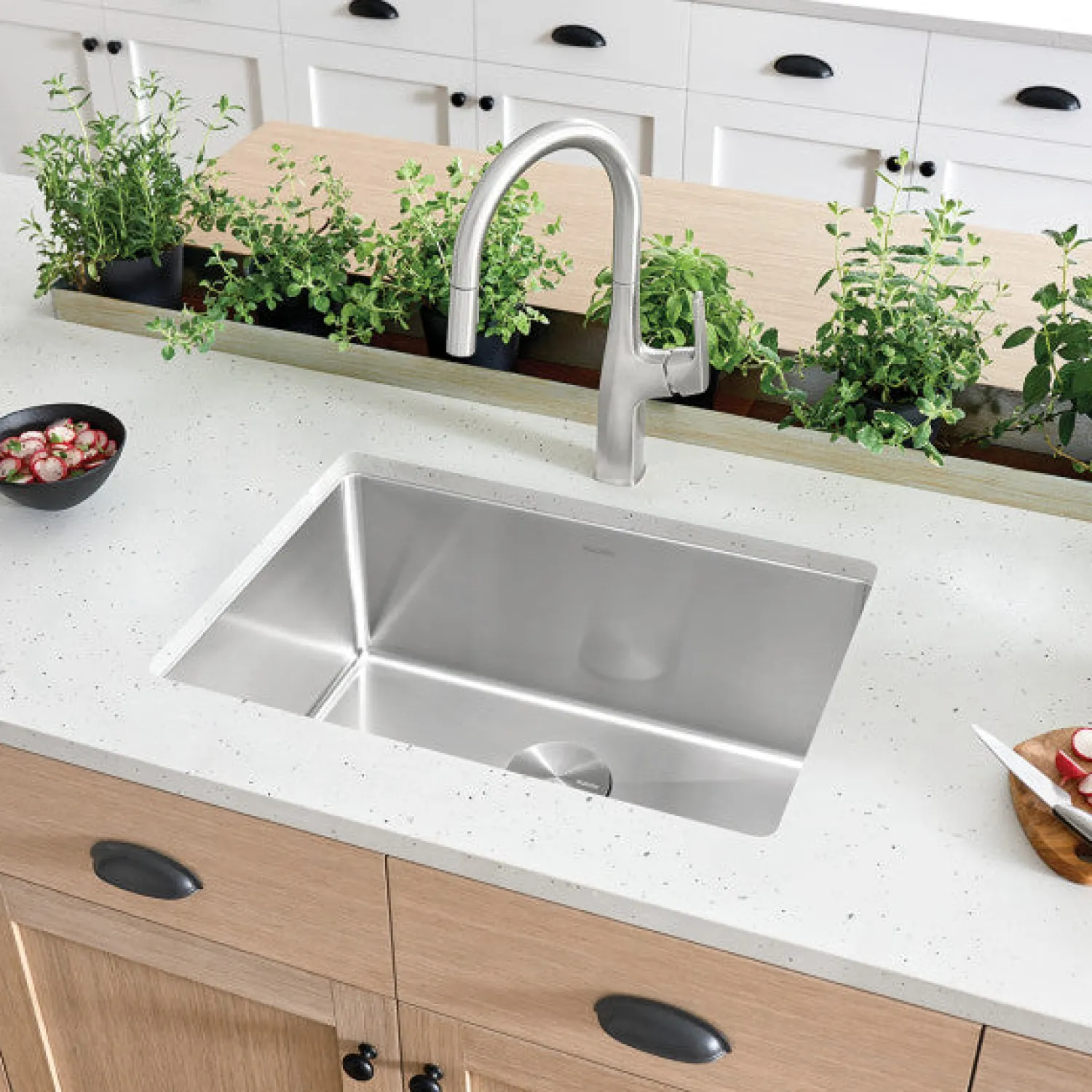 Online Cuvee R15 25" Undermount Stainless Single Bowl Kitchen Sink Stainless Steel Sinks|Single Bowl Sinks