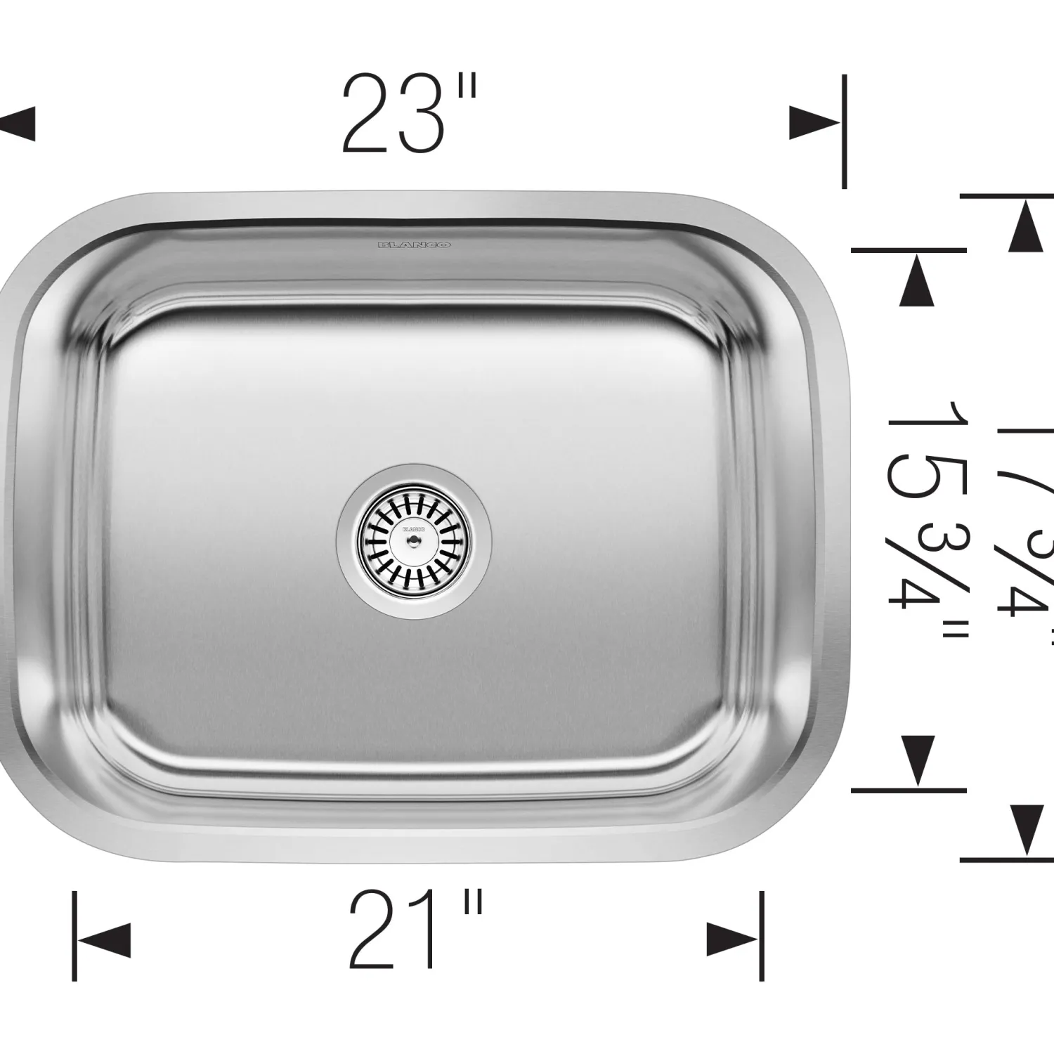 12" Deep | 23" Wide Stainless Laundry Sink Stainless Steel Sinks|Laundry & Utility Sinks