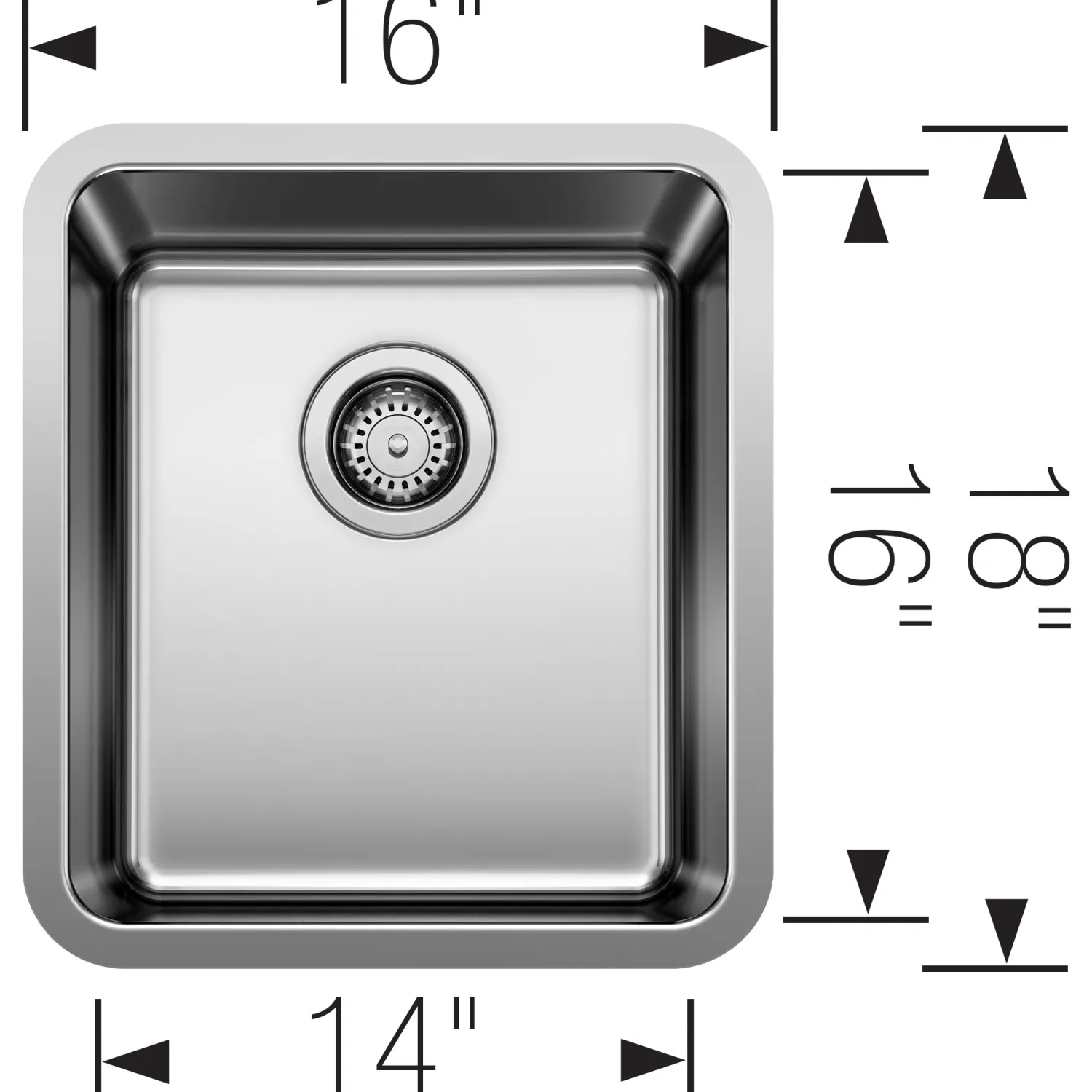 Hot 16" Formera Undermount Stainless Bar Sink Bar / Prep Sinks