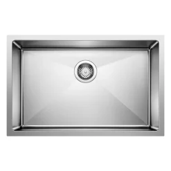 New Quatrus Small Radius 28" Single Bowl Stainless Kitchen Sink Stainless Steel Sinks|Single Bowl Sinks