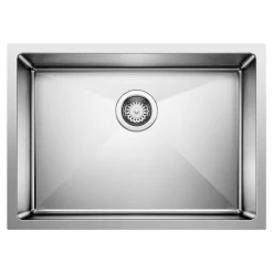 Clearance Quatrus 25" Undermount Small Radius Single Bowl Kitchen Sink Stainless Steel Sinks|Single Bowl Sinks