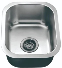 Online BS1215 14" Single Bowl Undermount 18 Gauge Stainless Steel Bar Sink Bar / Prep Sinks