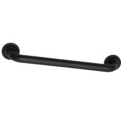 Discount Camelon 18" Brass Decorative Grab Bar in Matte Black Grab Bars