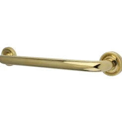 Online Camelon 18" Brass Decorative Grab Bar in Polished Brass Grab Bars