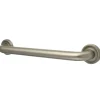 Outlet Camelon 18" Brass Decorative Grab Bar in Brushed Nickel Grab Bars