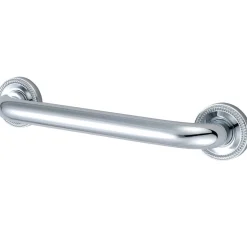 Online Camelon 18" Brass Decorative Grab Bar in Polished Chrome Grab Bars