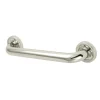 Sale Camelon 12" Brass Decorative Grab Bar in Polished Nickel Grab Bars