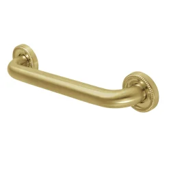 Best Camelon 12" Brass Decorative Grab Bar in Brushed Brass Grab Bars
