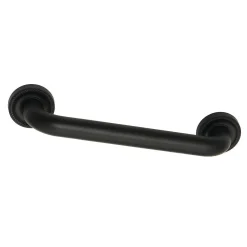 Sale Camelon 12" Brass Decorative Grab Bar in Matte Black Grab Bars
