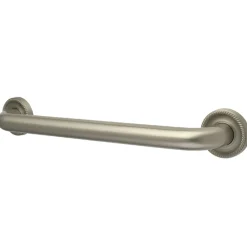 Sale Camelon 30" Brass Decorative Grab Bar in Brushed Nickel Grab Bars