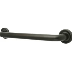 Hot Camelon 16" Brass Decorative Grab Bar in Oil Rubbed Bronze Grab Bars