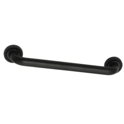 Outlet Camelon 16" Brass Decorative Grab Bar in Matte Black Grab Bars