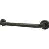 Outlet Camelon 24" Brass Decorative Grab Bar in Oil Rubbed Bronze Grab Bars