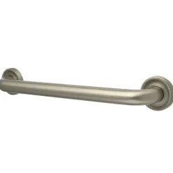 New Camelon 24" Brass Decorative Grab Bar in Brushed Nickel Grab Bars