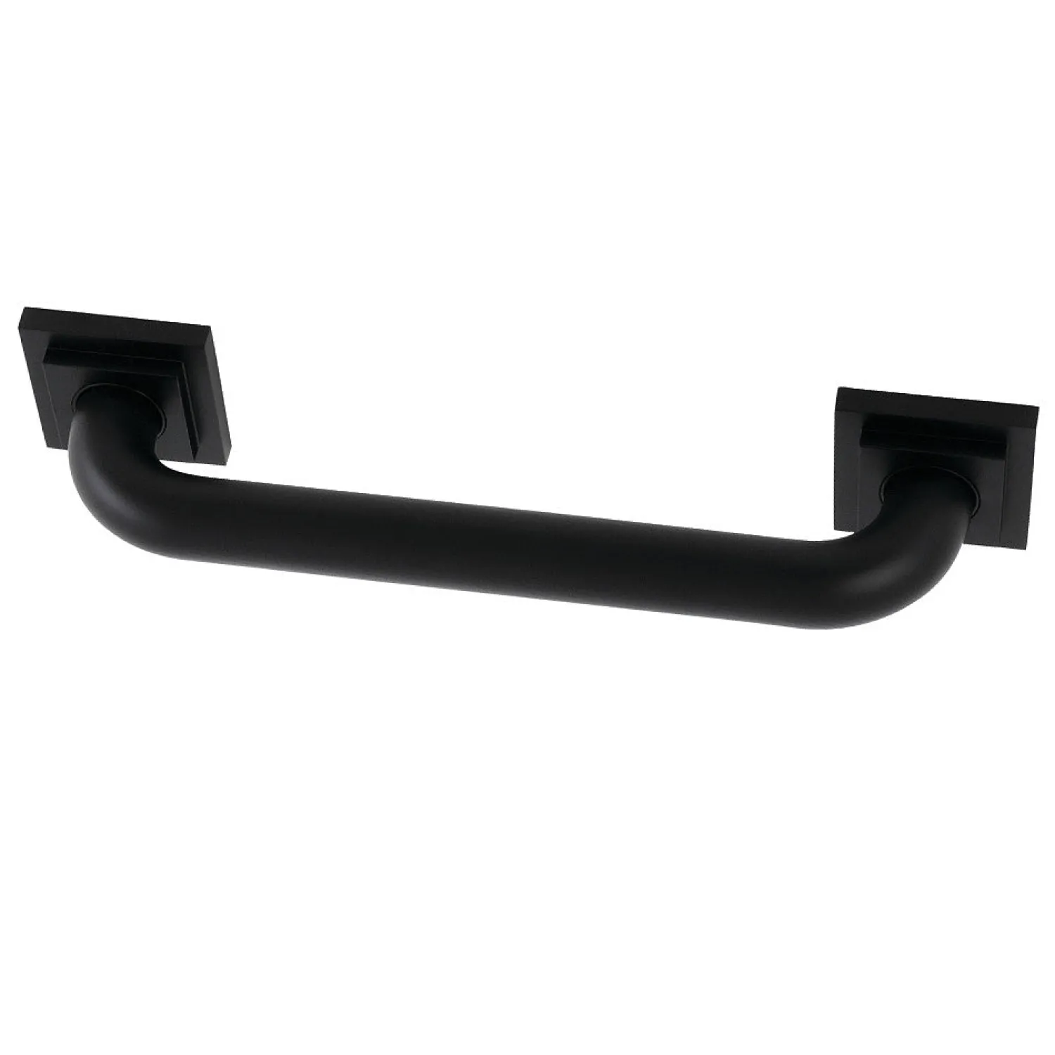 Clearance Claremont 12" Brass Decorative Grab Bar in Matte Black Grab Bars