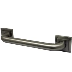 Best Claremont 12" Brass Decorative Grab Bar in Brushed Nickel Grab Bars
